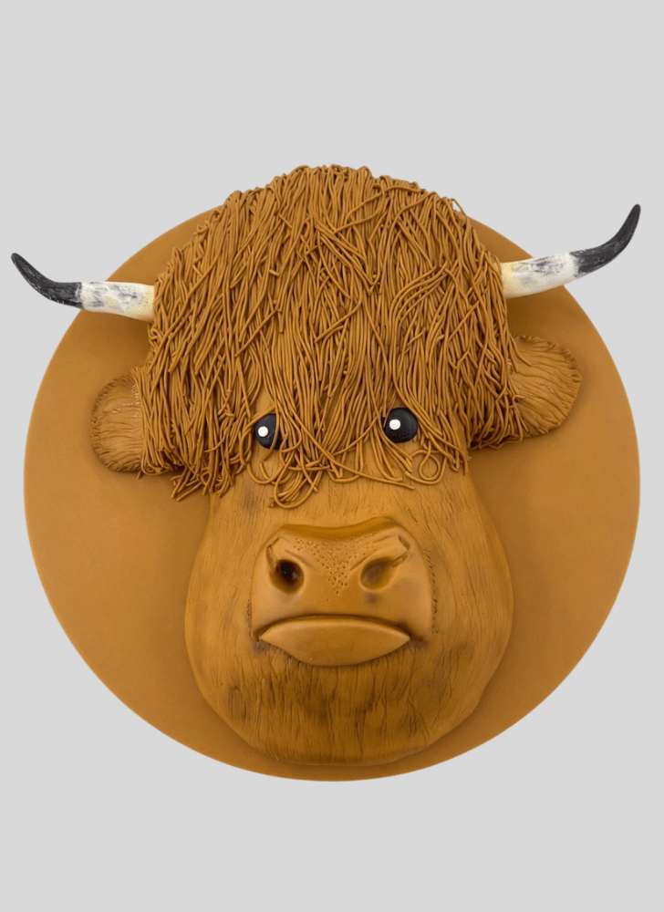 Brown Fluffy Yak Cake