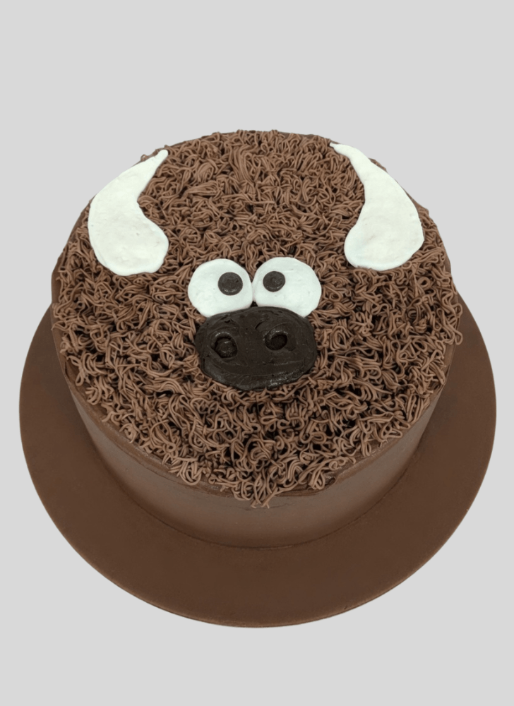 Brown Yak Horns Cake