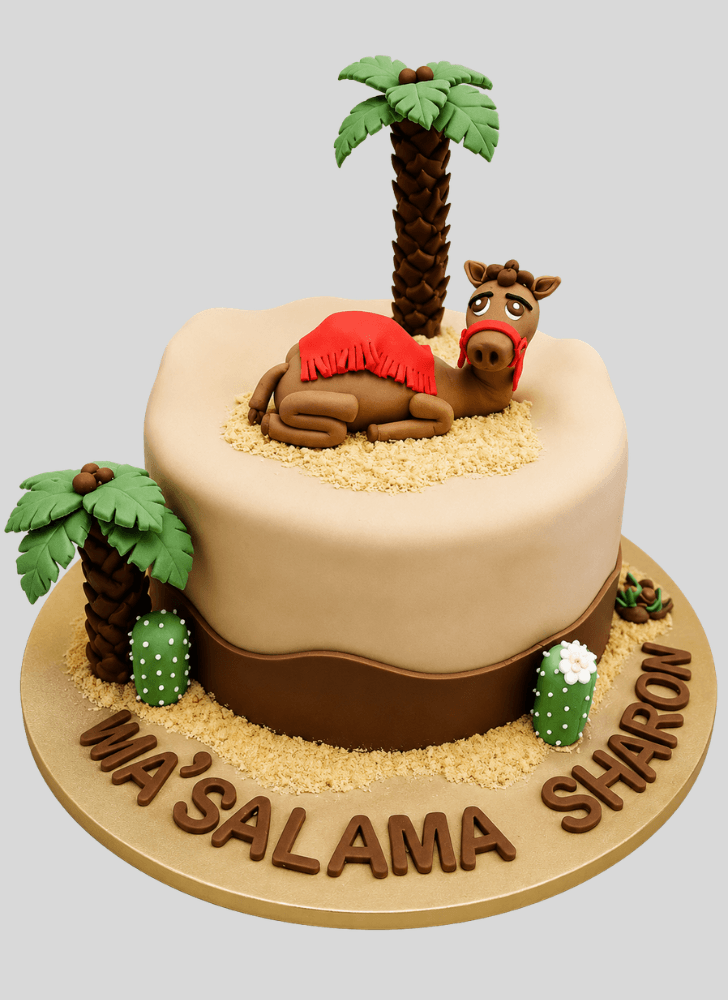 Comely Camel Cake