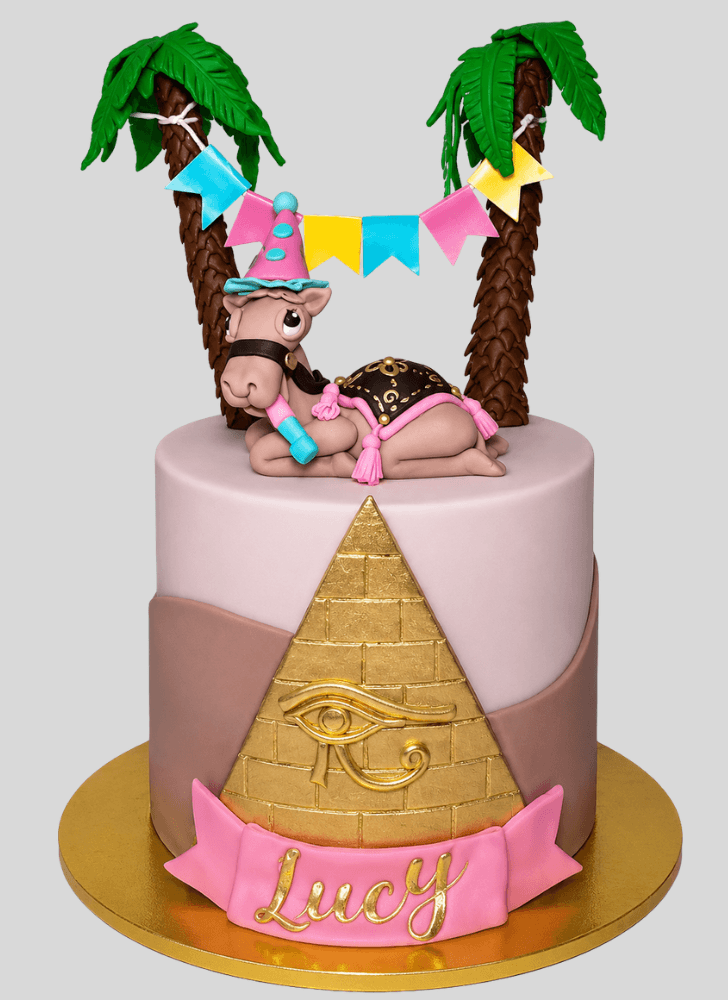 Dazzling Camel Cake