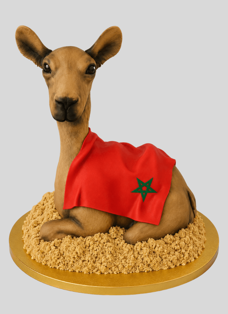 Graceful Camel Cake