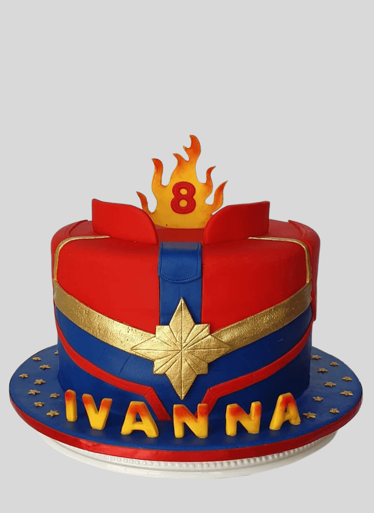 Bewitching Captain Marvel Cake