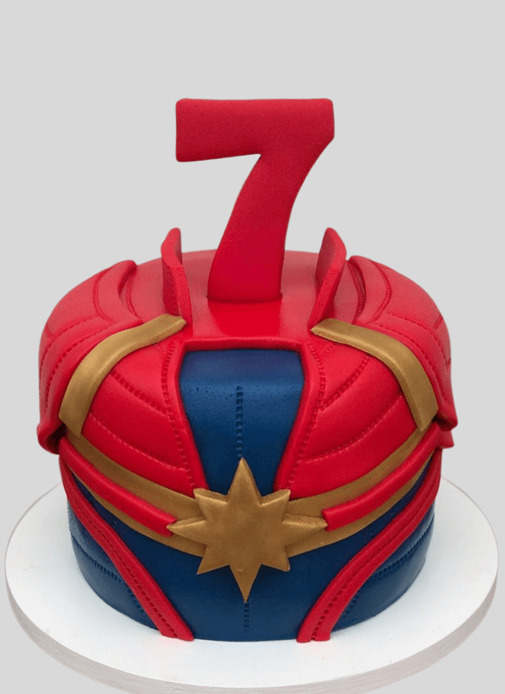 Captivating Captain Marvel Cake