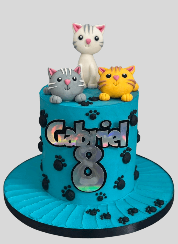 Delicate Cat Cake