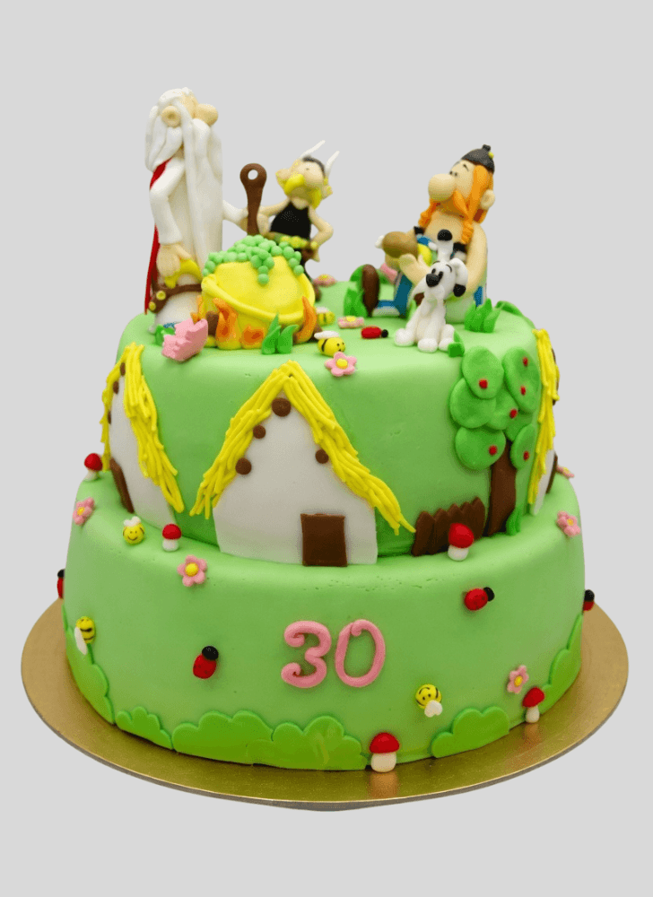 Admirable Asterix Cake Design