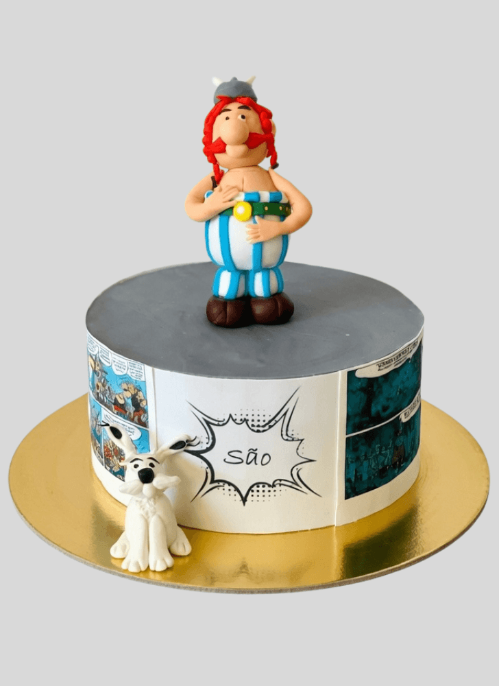 Resplendent Asterix Cake