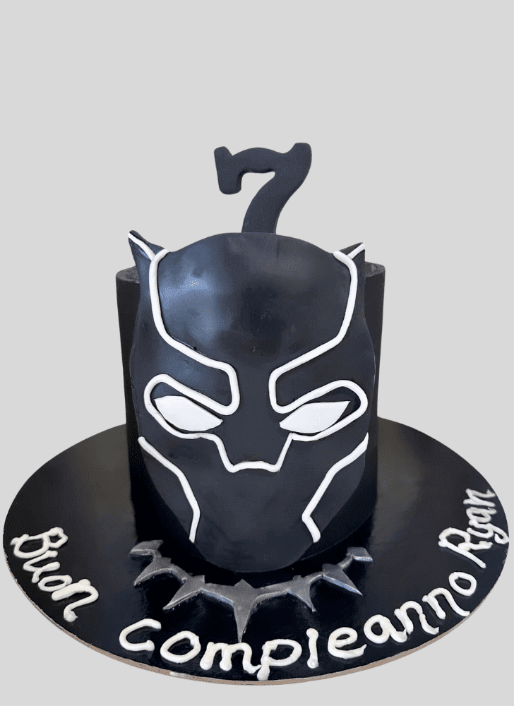 Alluring Black Panther Cake