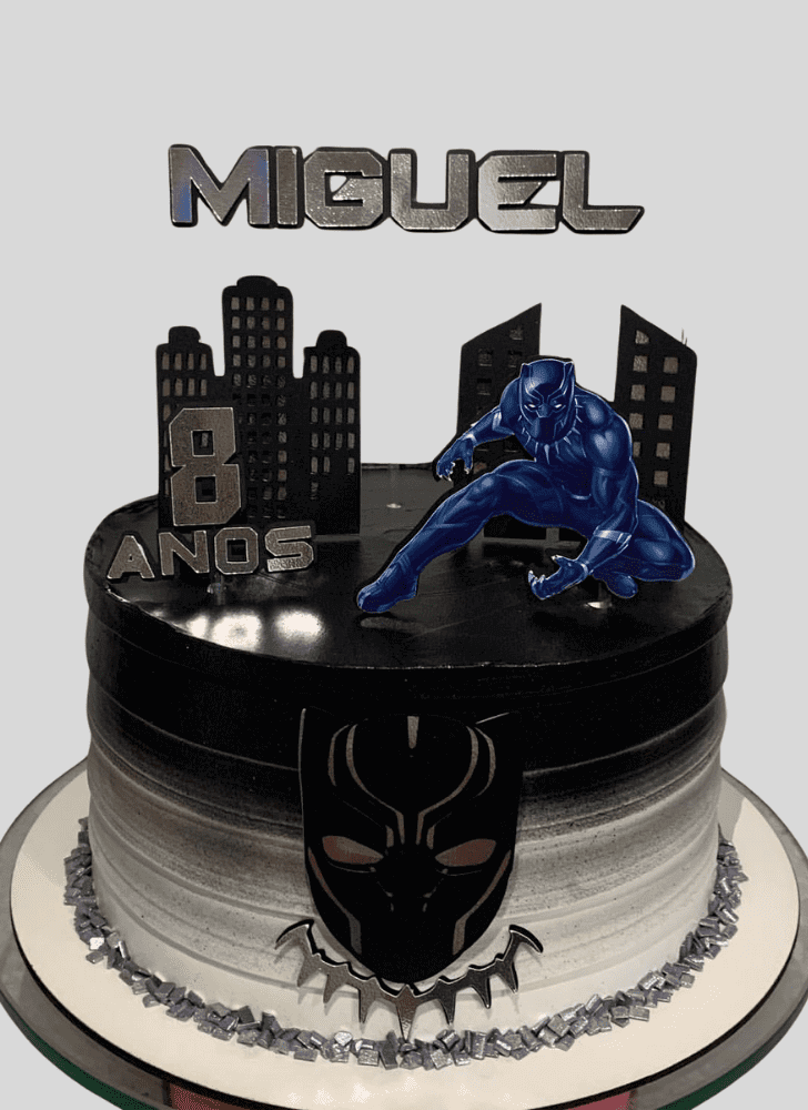 Cute Black Panther Cake