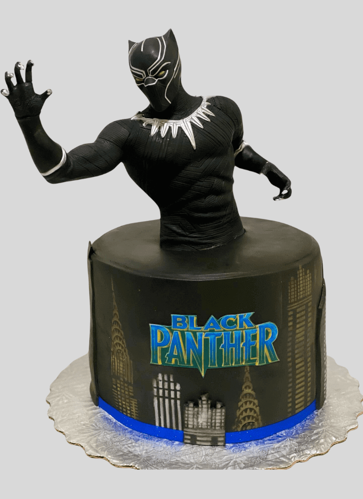 Excellent Black Panther Cake