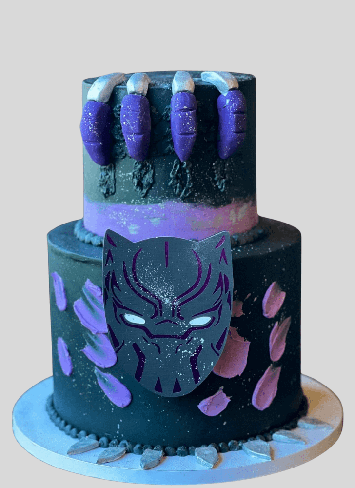 Lovely Black Panther Cake Design