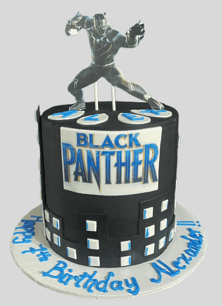 Wonderful Black Panther Cake Design