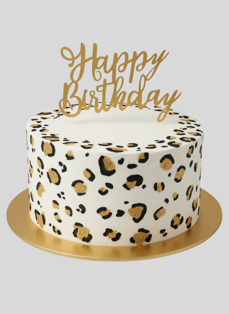 Comely Cheetah Cake