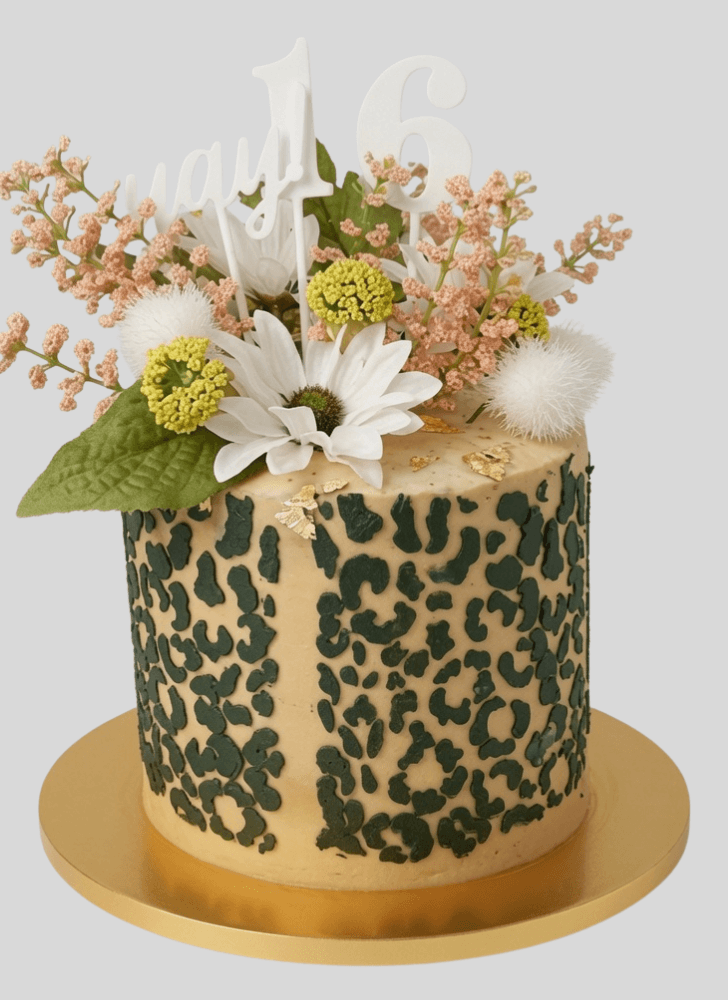 Enticing Cheetah Cake