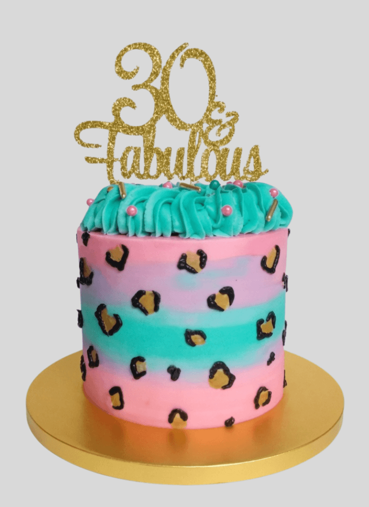 Pleasing Cheetah Cake