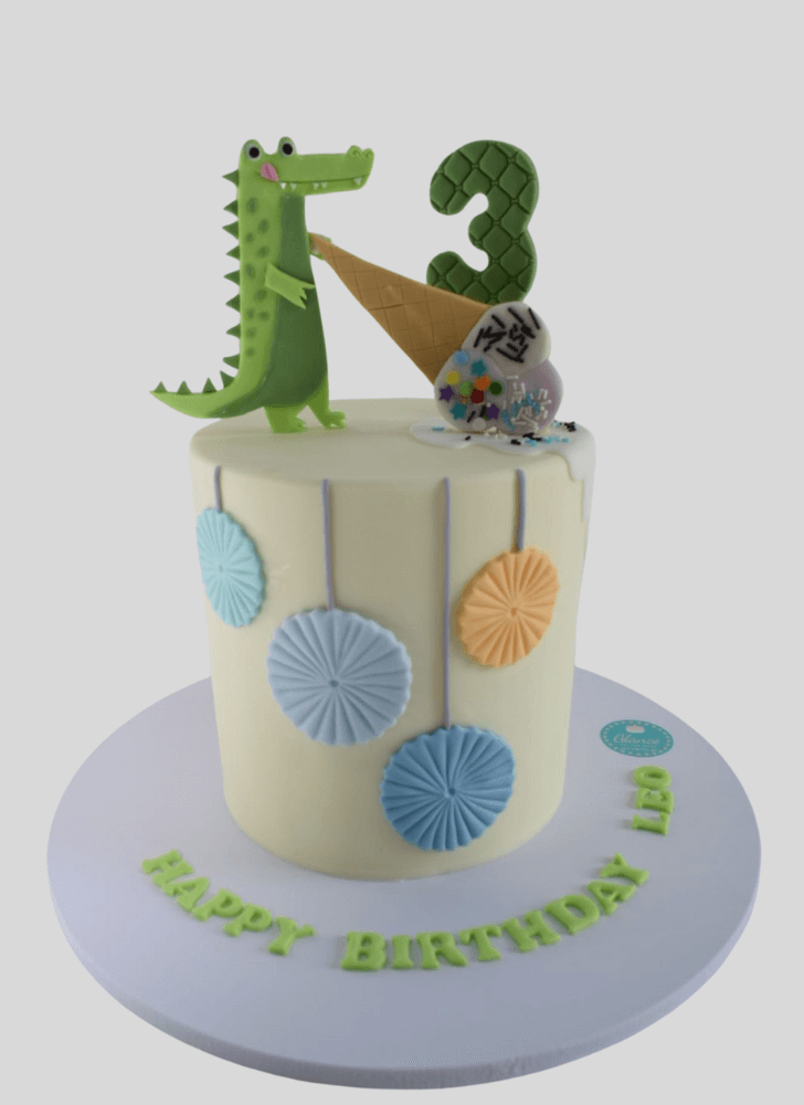 Handsome Crocodile Cake