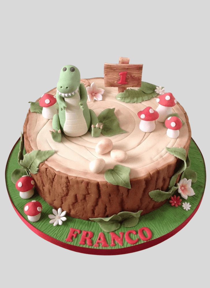 Mesmeric Crocodile Cake