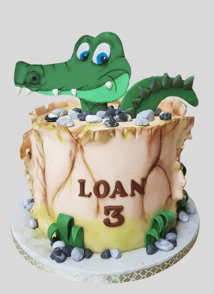 Pleasing Crocodile Cake