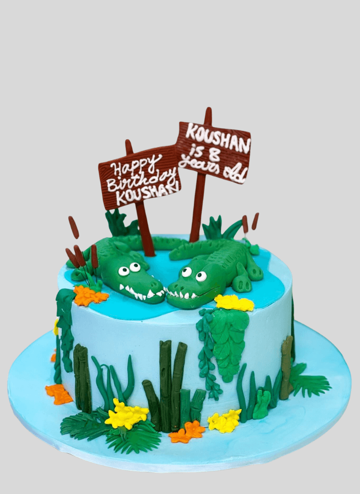 Pretty Crocodile Cake