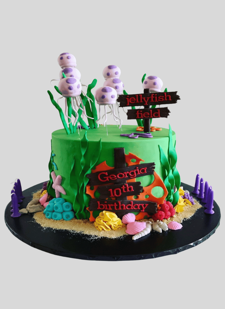Lovely Jellyfish Cake Design