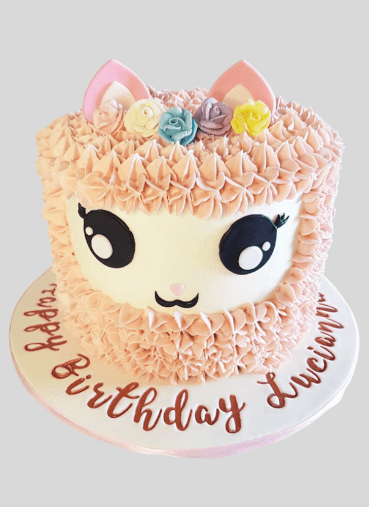 Cute Llama Cake