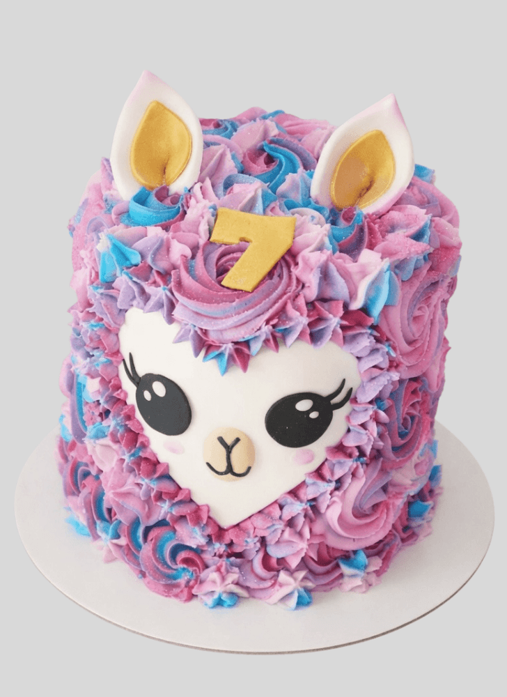 Dazzling Llama Cake