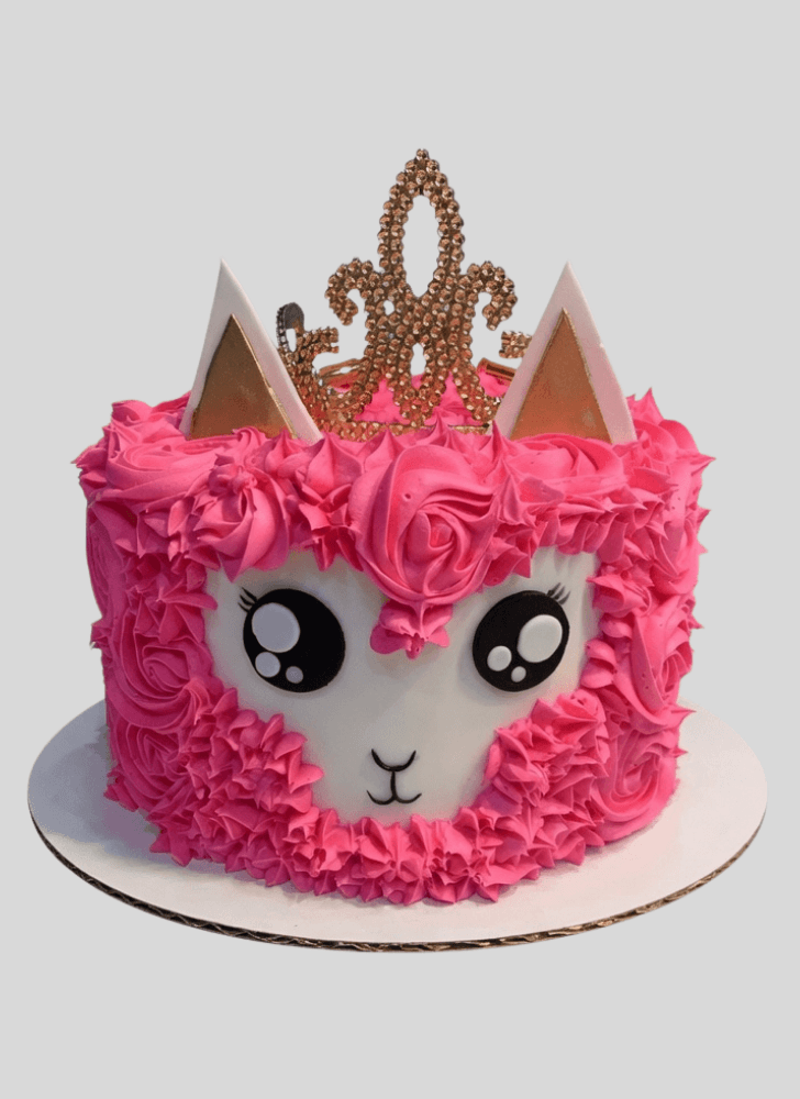 Elegant Llama Cake