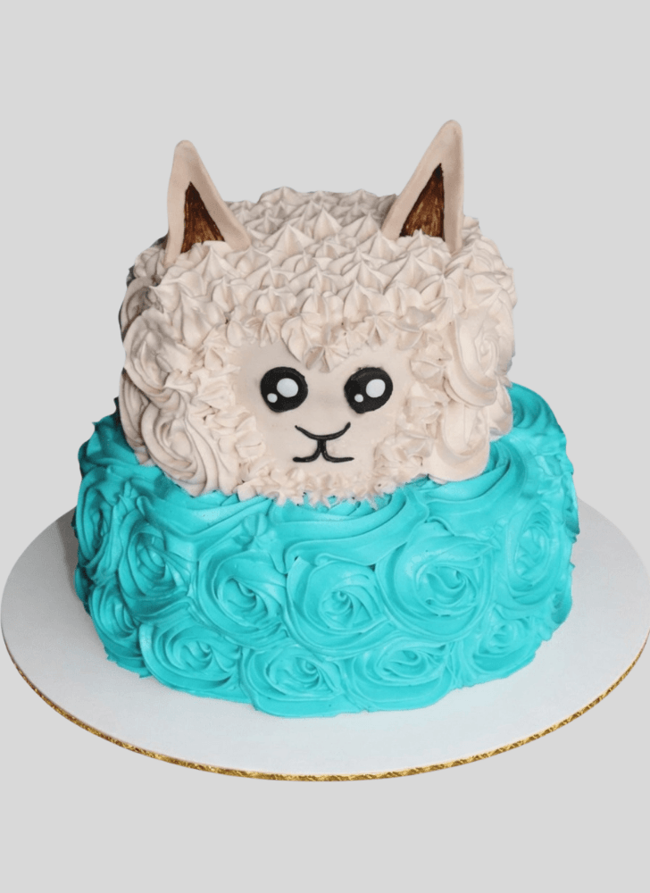 Fascinating Llama Cake