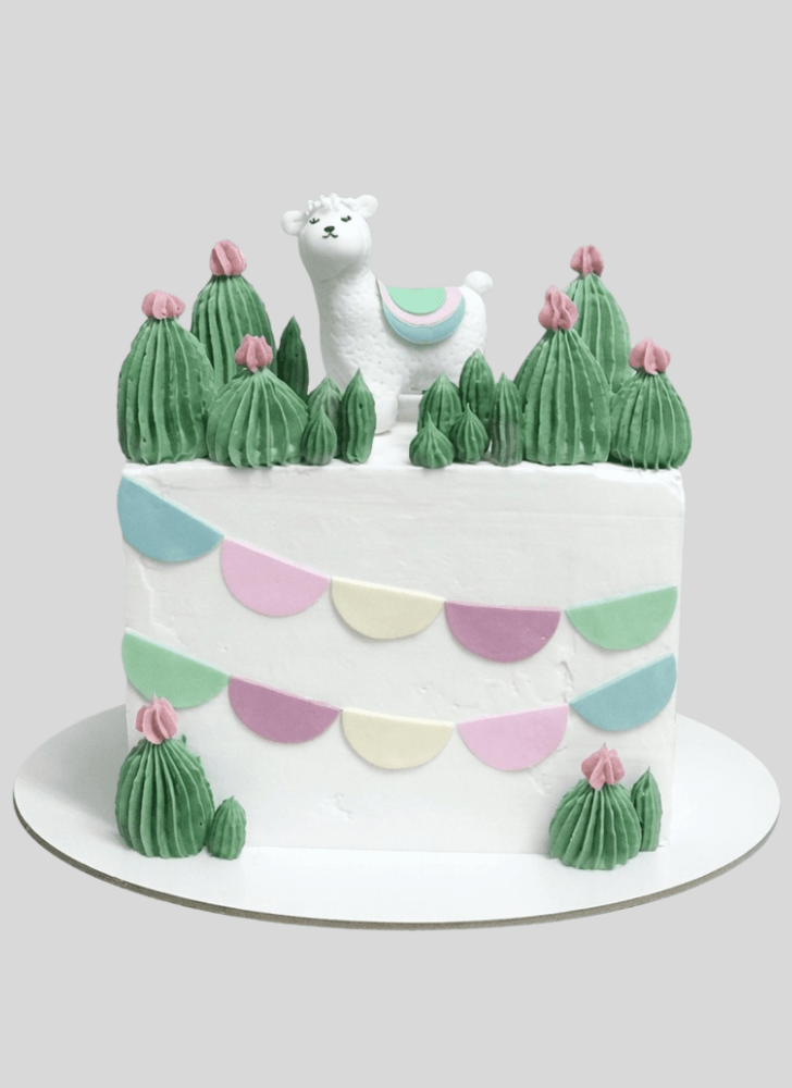 Handsome Llama Cake