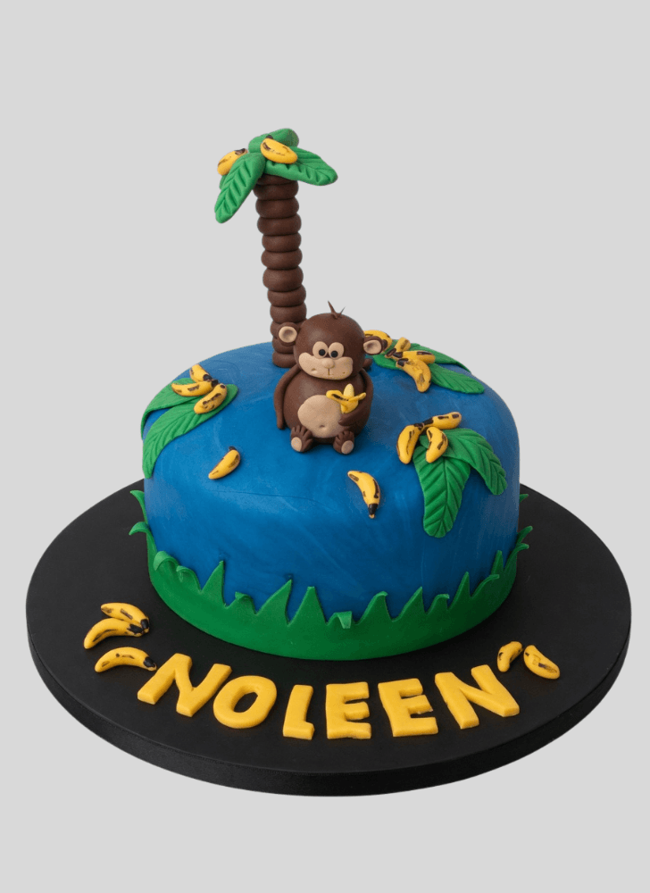 Lovely Monkey Cake Design