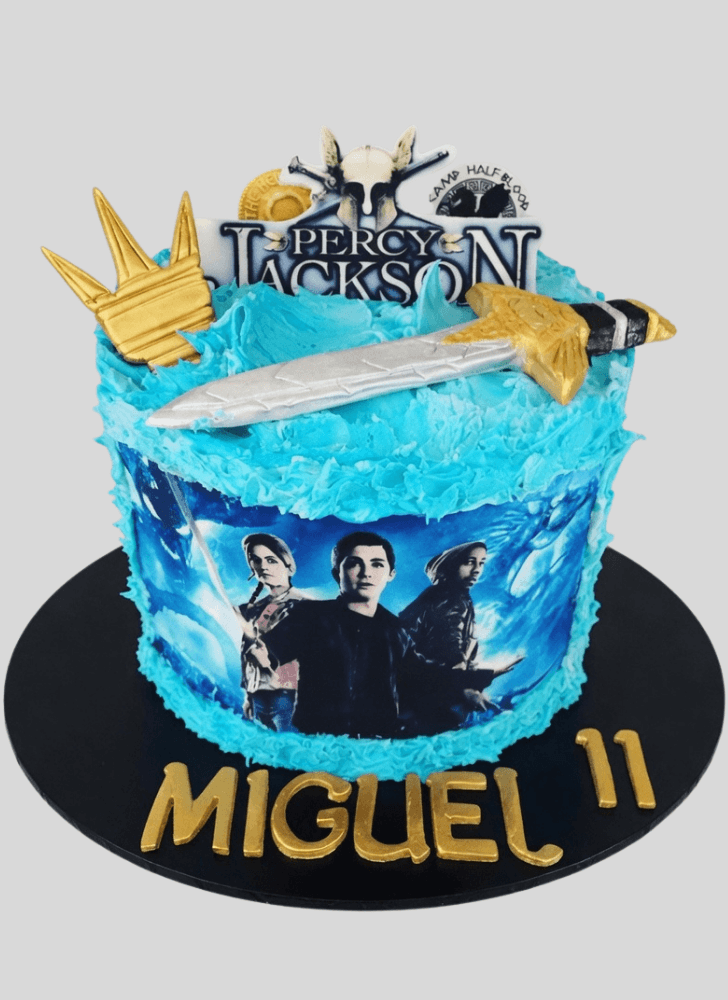 Charming Percy Jackson Cake
