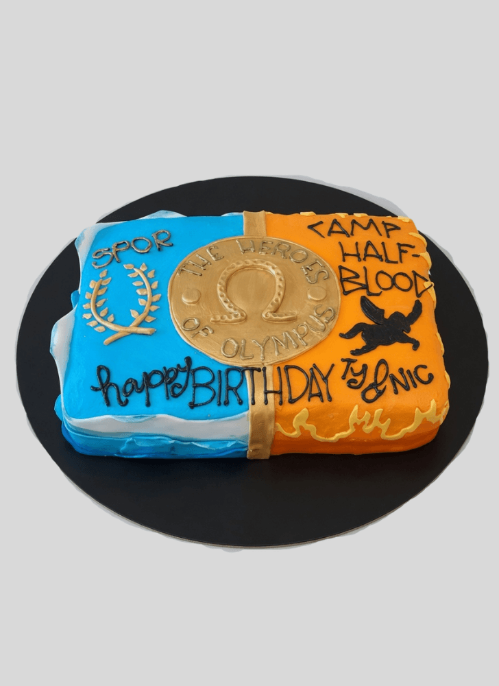 Elegant Percy Jackson Cake