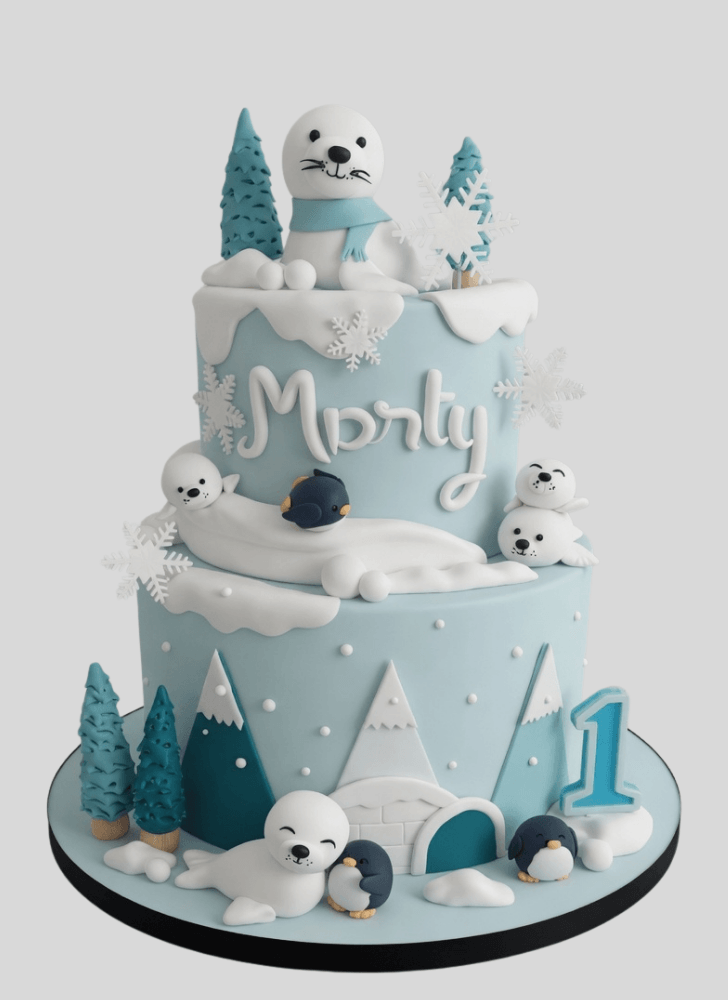 Good Looking Seals Cake
