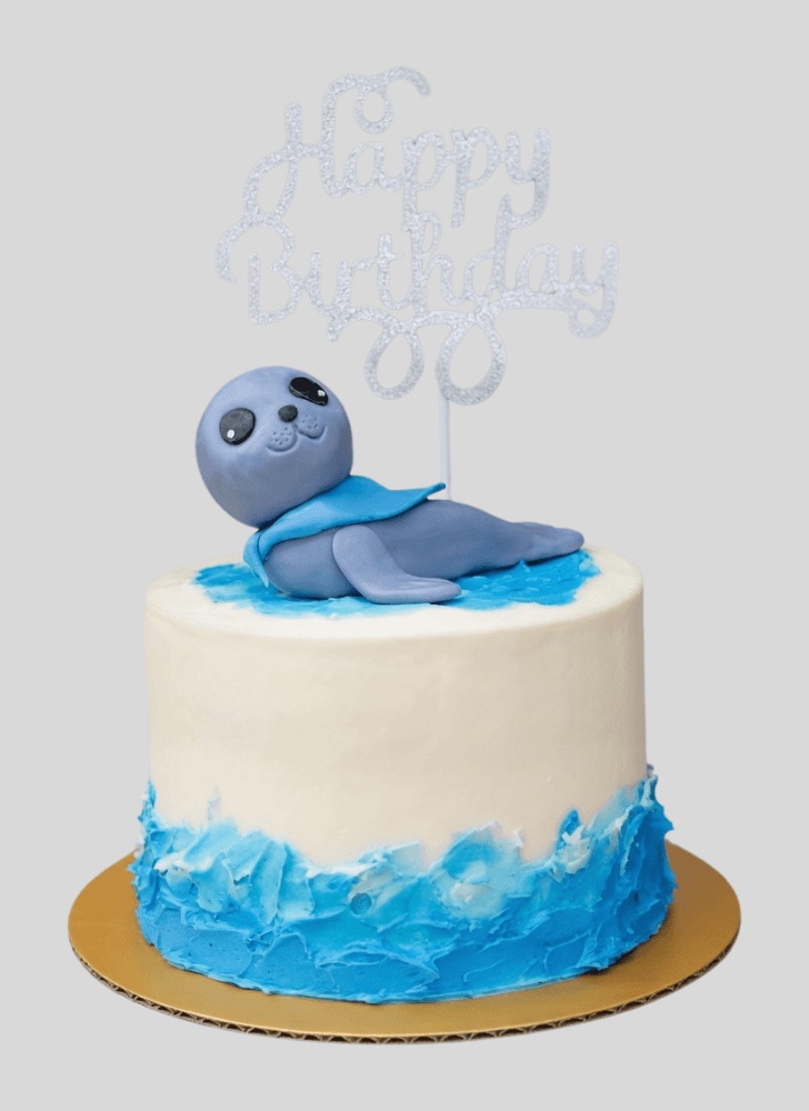 Inviting Seals Cake
