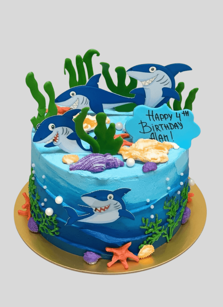 Good Looking Shark Cake