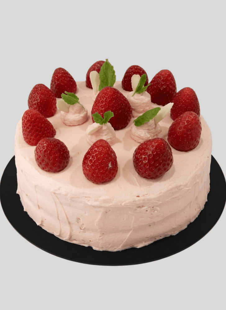 Inviting Strawberry Cake