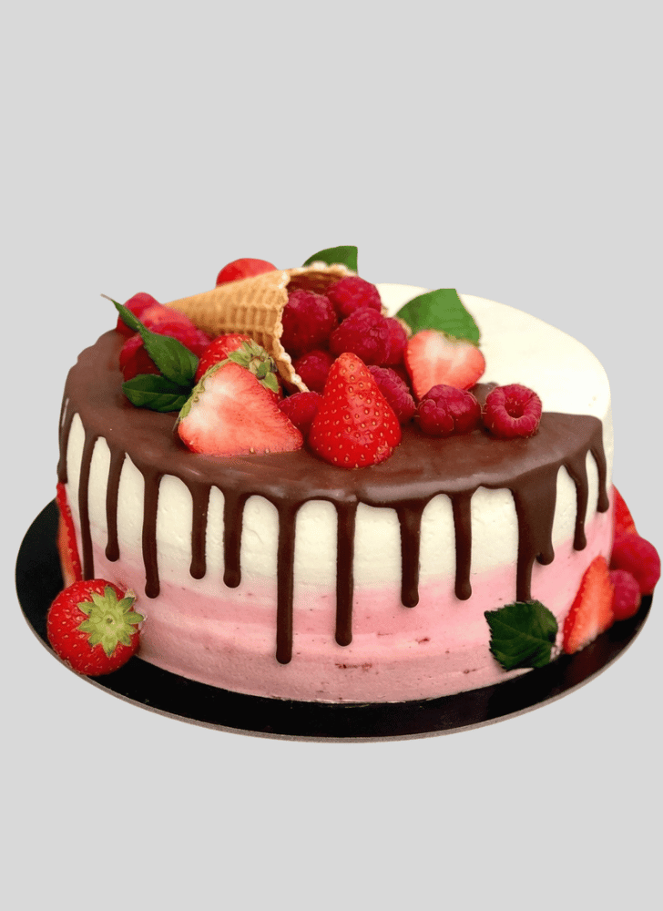 Radiant Strawberry Cake
