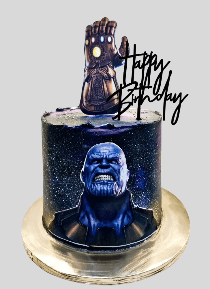 Adorable Thanos Cake