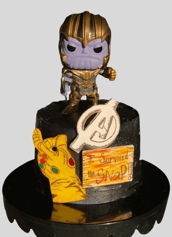 Pleasing Thanos Cake