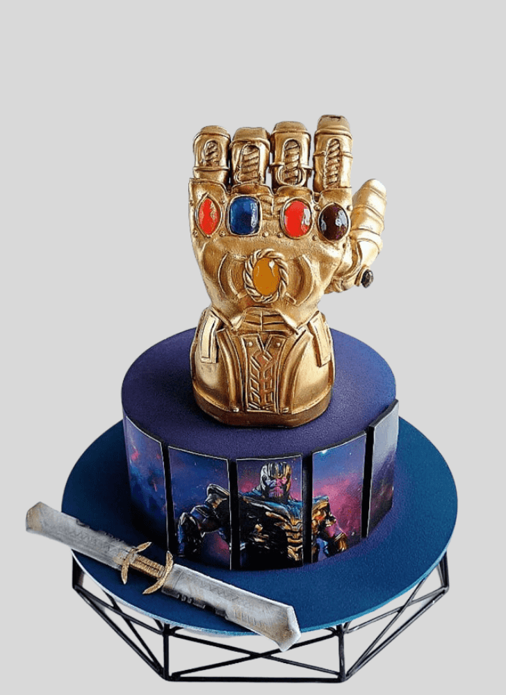 Resplendent Thanos Cake
