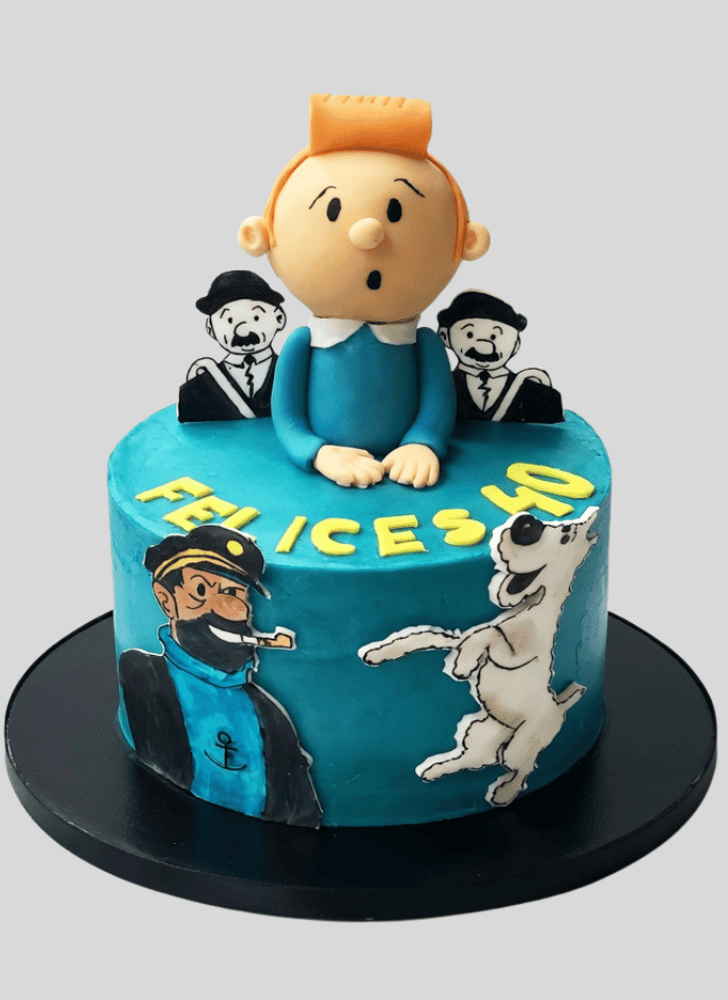 Delicate Tintin Cake