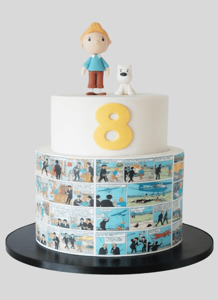 Elegant Tintin Cake