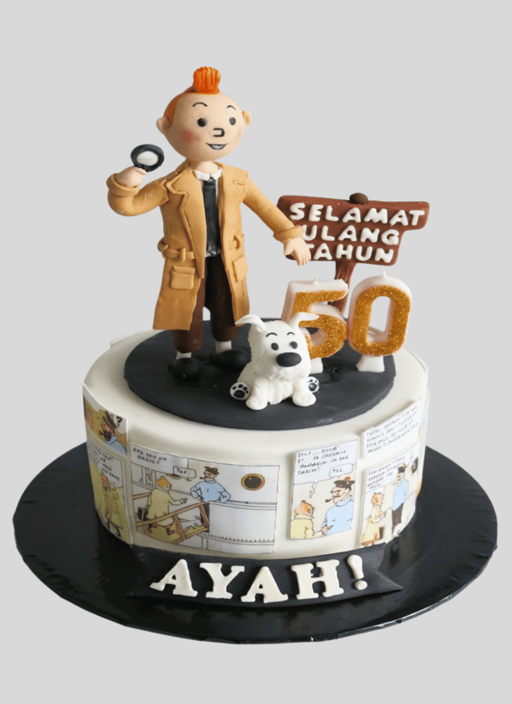 Enticing Tintin Cake