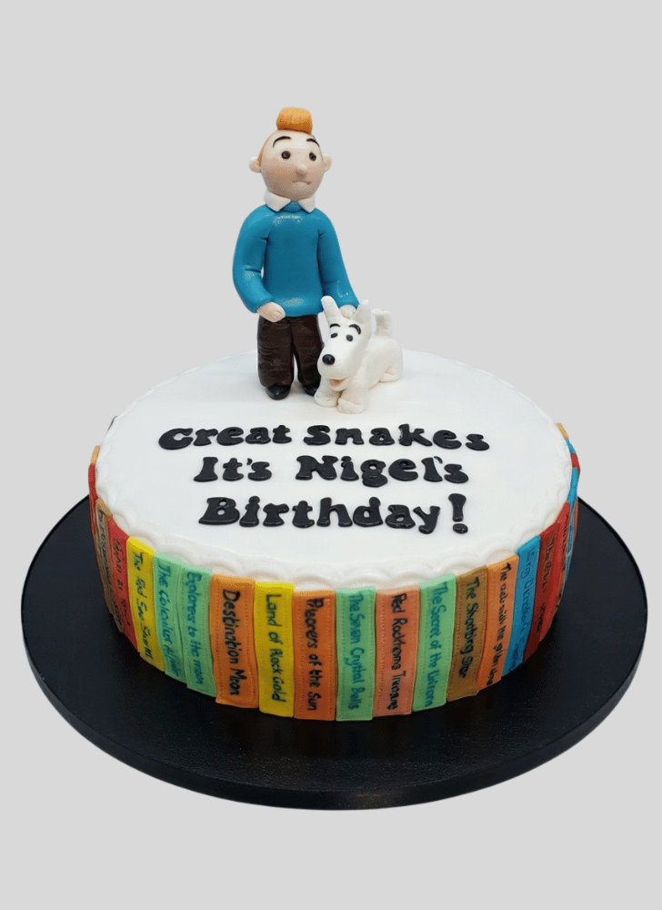 Graceful Tintin Cake