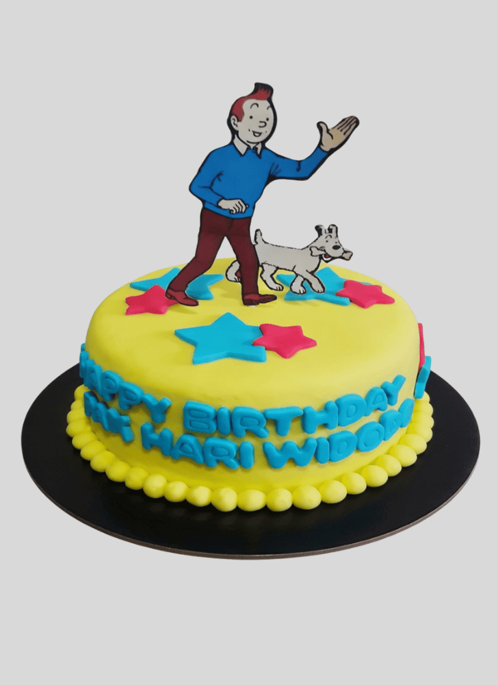 Inviting Tintin Cake