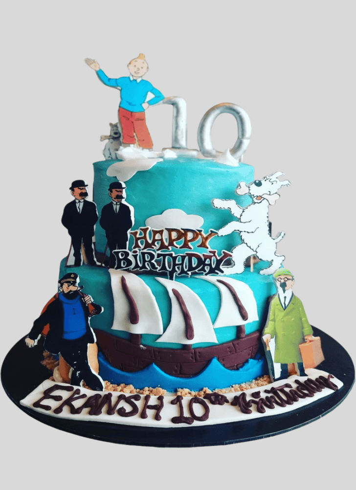 Mesmeric Tintin Cake