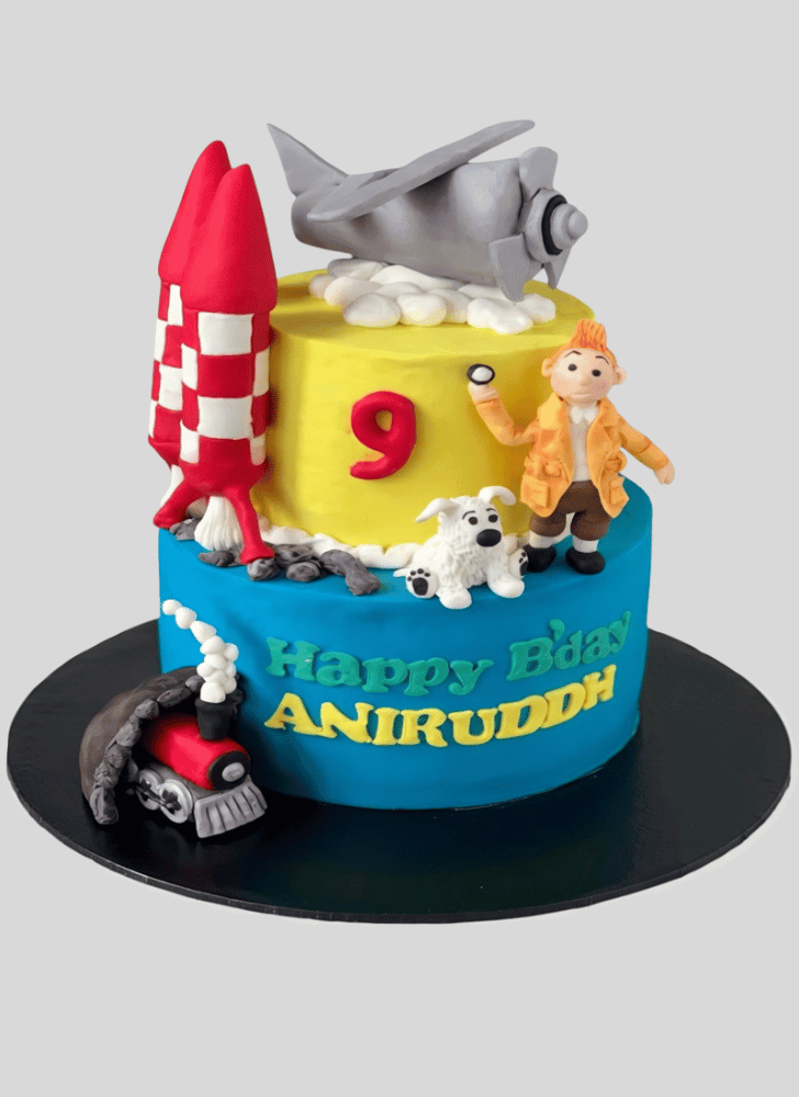 Pretty Tintin Cake