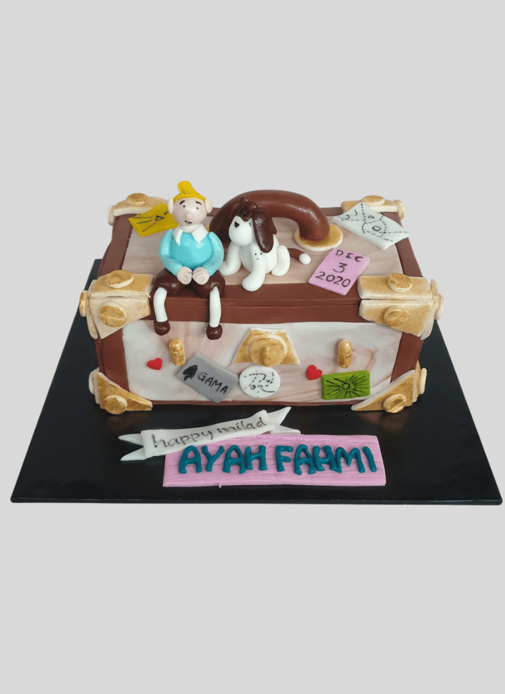 Resplendent Tintin Cake