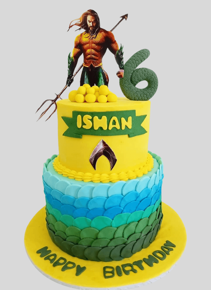 Angelic Aquaman Cake