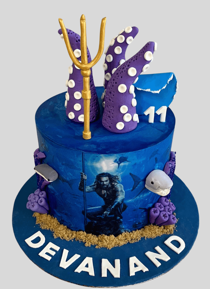Charming Aquaman Cake