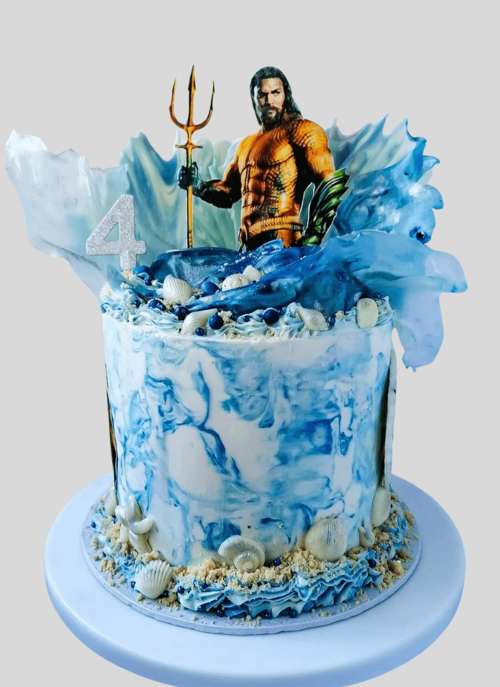 Classy Aquaman Cake